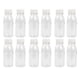 thumbnail image 1 of ColoMX 12pcs Boca ancha Transparente PET 200ml Botellas de almacenamiento para jugo Yogurt Leche, 1 of 4