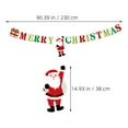 thumbnail image 2 of Homoyoyo Christmas Banner Paper Gar Multi Festive Decor for Parties and Events, 2 of 7