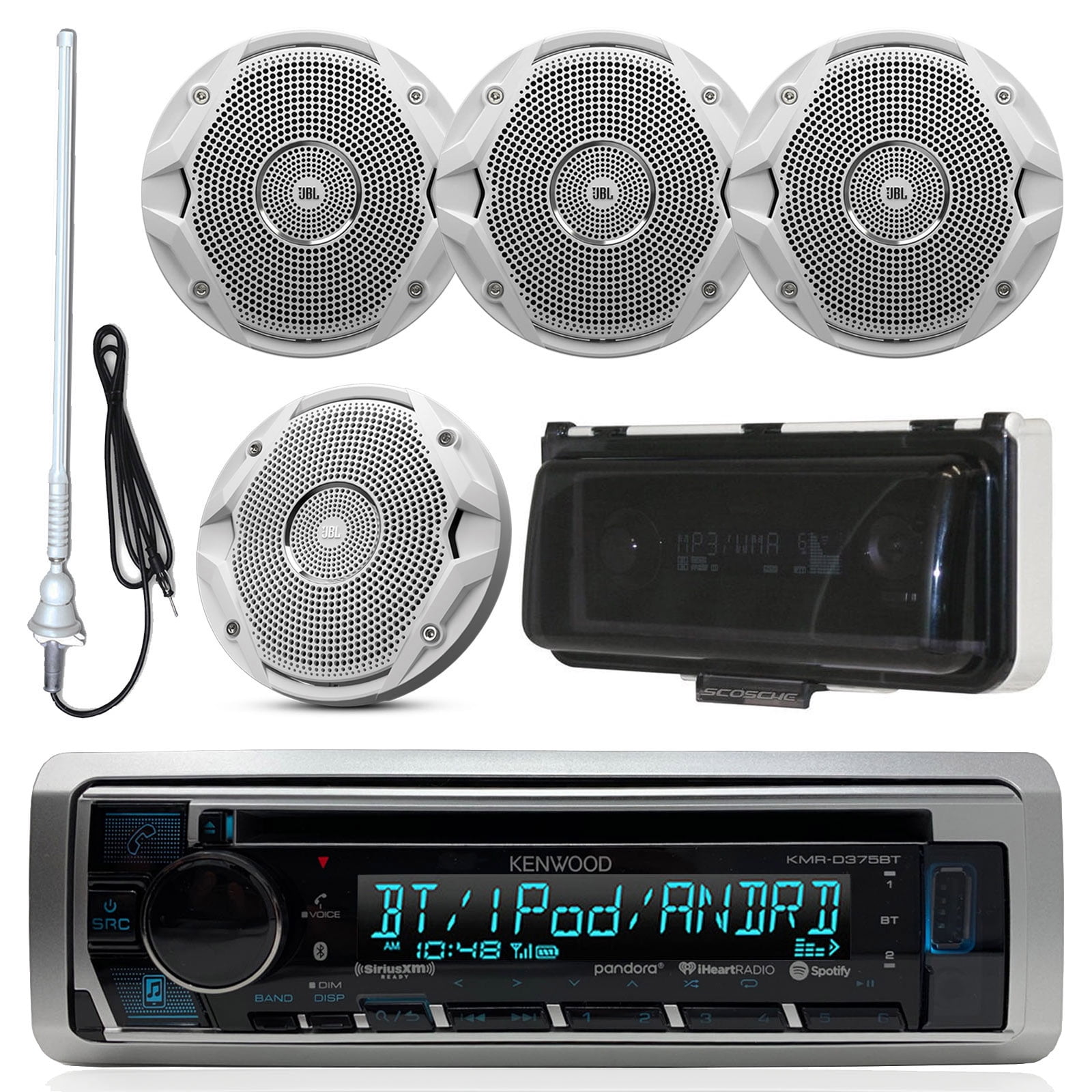 Kenwood KMRD375BT MP3/USB/AUX Bluetooth Marine Boat Yacht Stereo