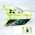 thumbnail image 5 of 3-in-1 for iPhone 16 Pro Max Magnetic Case, Compatible with Mag-Safe [Anti-Yellowing] with Front PC Protective Frame, Wrist Strap, Military-Grade Protection, Shockproof Slim Phone Case, Green, 5 of 7