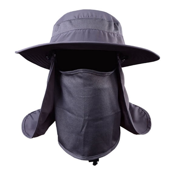 Outdoor Sun Hat UPF 50 Protection Waterproof Fishing hat Face Cover Summer Neck Flap Hat