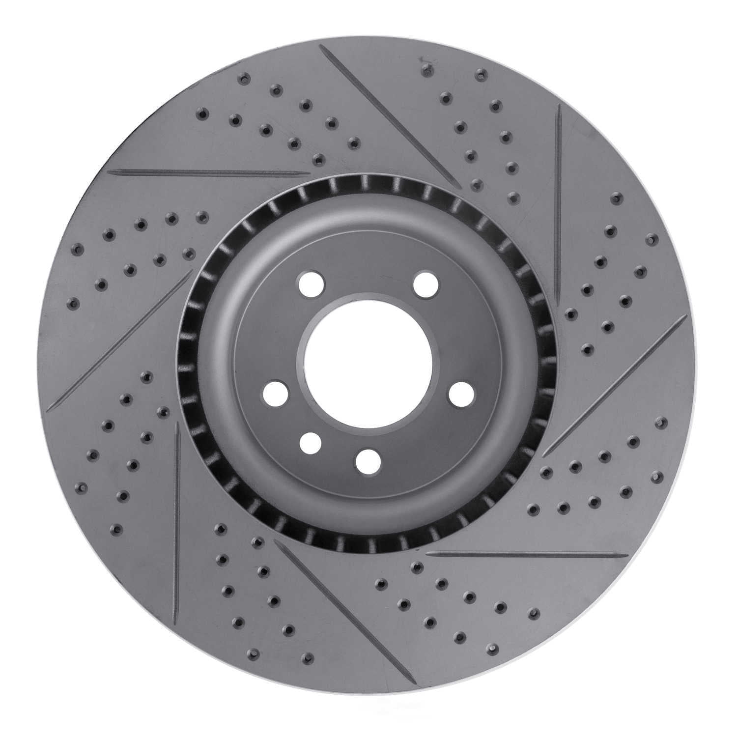 Dynamic Friction Company 830-11021R DFC Geoperformance Rotor - Drilled and Slotted