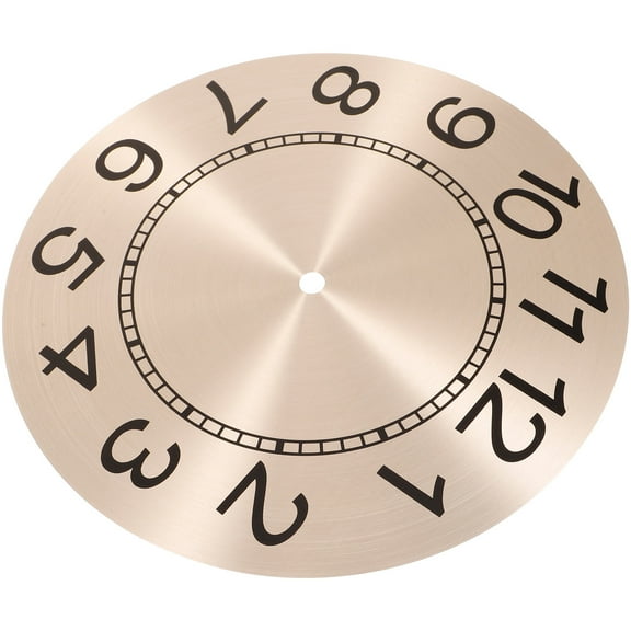 Hemoton Replacement Wall Clock Dial Round Clock Dial Panel DIY Digital Clock Dial Clock Part