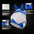 thumbnail image 2 of Maskology Horse Fly Mask Standard with Ears UV Protection for Horse Signature Blue (S; Pony), 2 of 6