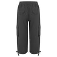 thumbnail image 3 of Women's Lightweight Hiking Pants - Quick-Dry Travel Pants with Pockets Elastic Waist Outdoor Trousers for Trekking & Camping, Grey Women Lightweight Hiking Pants Casual Pants with Pockets Travel, 3 of 4