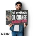 thumbnail image 4 of Full Synthetic Oil Change Vinyl Decal 12 Inch x 16 Inch Weatherproof Heavy-Duty Adhesive Backing | Professional Auto Service, Reliable Mechanics, Affordable Pricing | Made in USA, 4 of 6