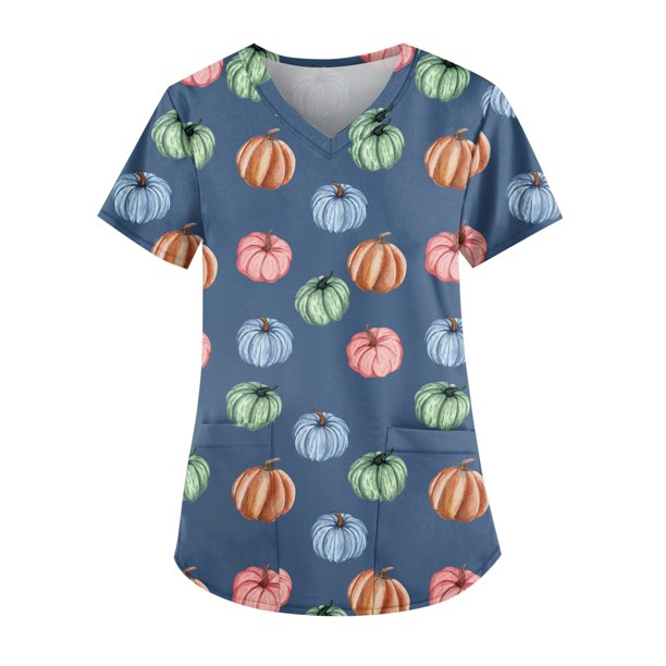 Camiseta casual de manga corta con cuello en V y estampado de dibujos animados para mujer, divertida y cómoda camiseta de verano