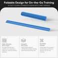thumbnail image 2 of BalanceFrom 8-Foot Folding Foam Balance Beam, PU-Covered High-Density, Blue, 2 of 10
