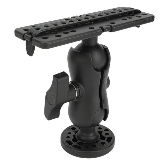 Support Électronique Marin, Plaque de Montage Universelle Rotation à 360 Degrés Installation Simple Base Flexible pour Détecteur de Poissons pour Kayak Ponton Canot