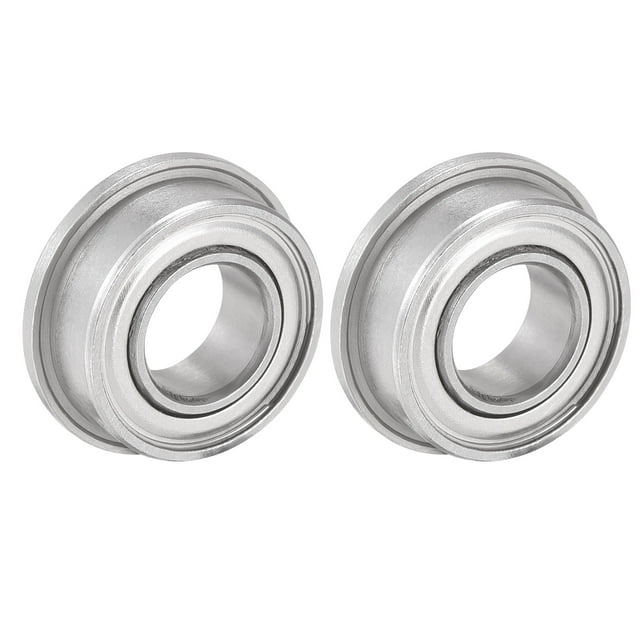 Unique Bargains SF687ZZ Roulements à Billes à Bride en Acier Inoxydable 7x14x5mm à Double Écran, Lot de 2