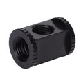 thumbnail image 4 of Brass T Block Fitting, Female G1/4in Thread, Inner Hex Fixing, 29mm Length, 22mm Diameter, Electroplated, BDT-3T, For Computer Water Cool System, 4 of 8