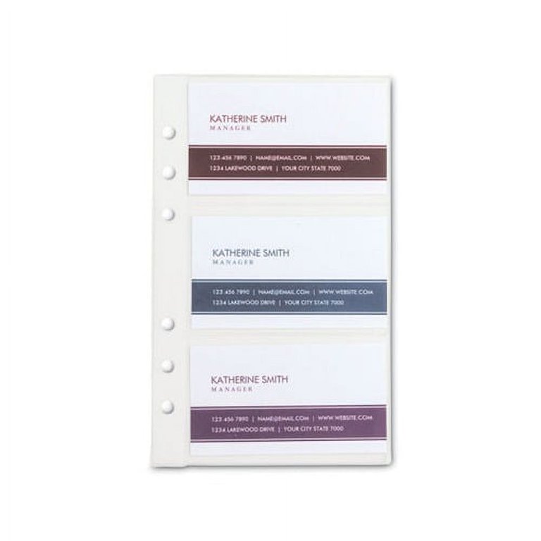 business card binder refill pages Amazon.com : 40 Pack 240 Pockets A6 Binder Business Card Sleeves,  Ultra-Clear K-pop Photocard Sleeves, Double Sided 3 Pocket 6 Ring Planner Refill  Pages for Business Card, Credit Card and K-pop Photocard : main image 1