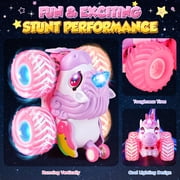 Carsky Unicorn Remote Control Car for Girls 3-8, Rechargeable RC Toy w/ Lights&Music, Indoor Outdoor Gift for Kids 3+