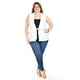 thumbnail image 5 of Chaleco elegante con cinto Roman Fashion /Tallas Extras, 2557 (Ivory) blanco 38, 5 of 5