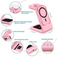 thumbnail image 2 of 3 in 1 Wireless Charging Station, MagSafe Power Bank 5000mAh for iPhone 16,  15 & Apple Watch, 2 of 7