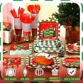 thumbnail image 2 of 350 Pcs Paper Plates and Napkins Set Disposable Dinnerware Party Supplies Tableware Serve 50 Guest Cups Knife Forks Spoon(Red,Merry Christmas), 2 of 6
