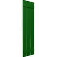 thumbnail image 2 of Ekena Millwork 17 1/8"W x 30"H True Fit PVC Three Board Spaced Board-n-Batten Shutters, Viridian Green (Per Pair - Hardware Not Included), 2 of 8
