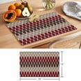 thumbnail image 6 of Brown Red Placemats Set of 8, Geometric Non-Slip Place Mats Washable Table Mats for Kitchen Dining Table Decorations Indoor/Outdoor, 6 of 9