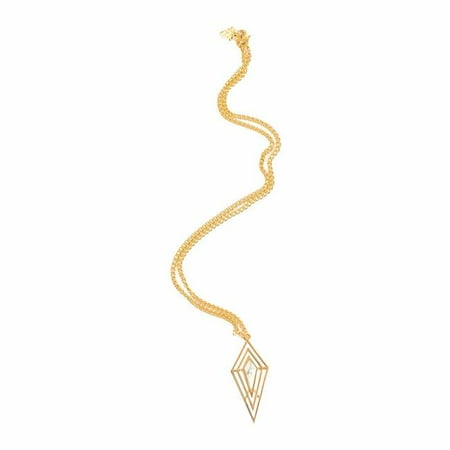 18k Gold Plated Brass Howlite Chain Necklace