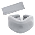 thumbnail image 4 of Collarín cervical universal, portátil, suave, gris, práctico soporte para el cuello, collarín cervical para avión, mujeres, hombres, para dormir,, 4 of 10