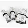 thumbnail image 4 of 24/36/72 Slots Pencil Wrap Pencil Rolls, Artist Colored Pencils Roll Up Bag Short Brushes Pouch Case Pencils Organizer for Drawing Coloring and Sketch, 4 of 5