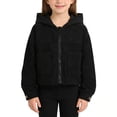thumbnail image 1 of Chaquetas y abrigos casuales de manga larga con capucha para niñas, versátiles y de moda, de pana corta y fina con capucha para niñas., 1 of 9