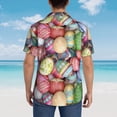 thumbnail image 6 of Daiia Easter Eggs Hawaiian Shirt for Men Gentle Cotton Regular Short Sleeve Casual-3X-Large, 6 of 9