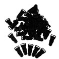 thumbnail image 2 of 50 piezas corsé liguero sujetadores de cinturón extremos de liguero Clips de medias de calcetería Negro, 2 of 6