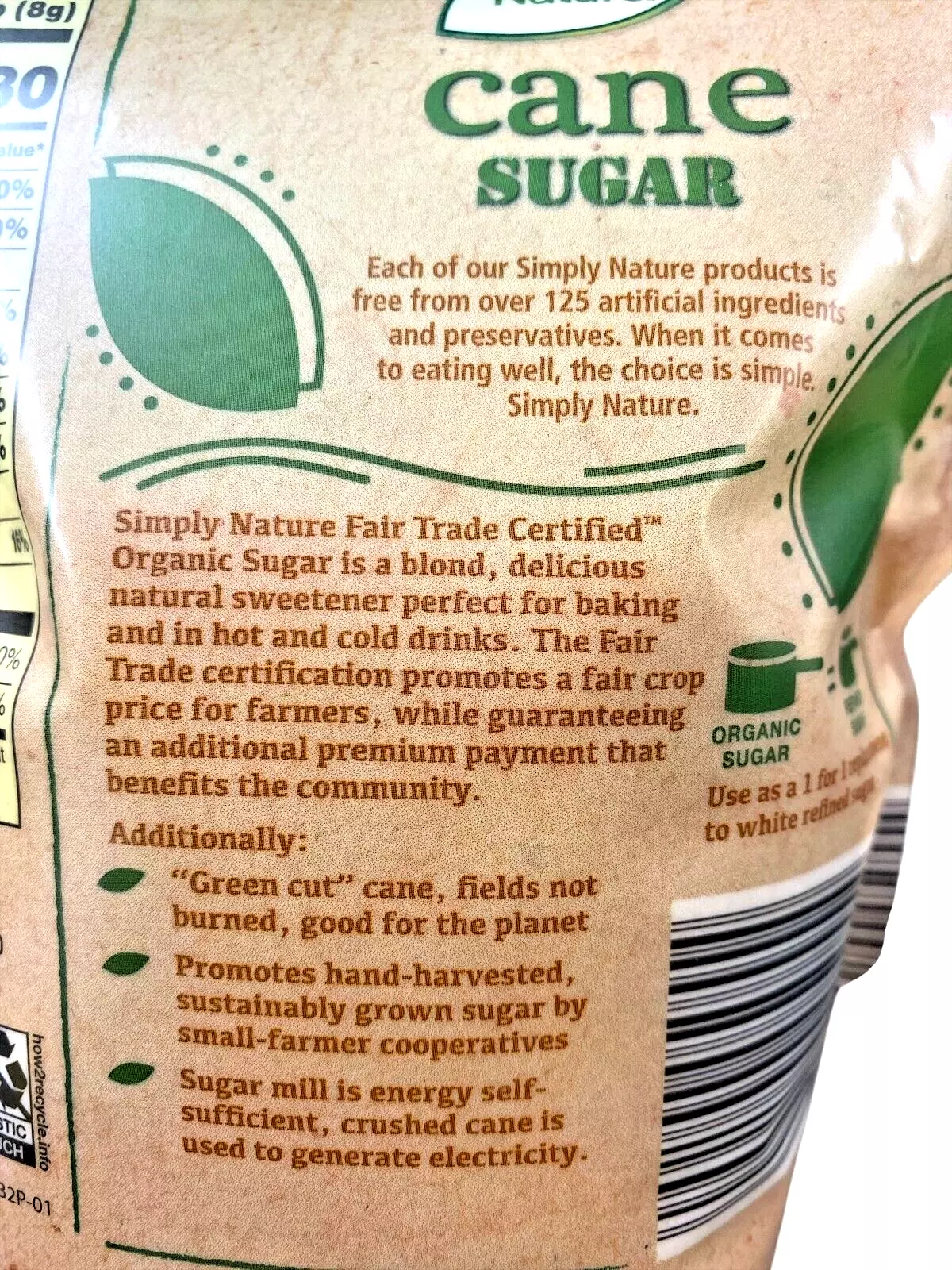 Organic Cane Sugar – 2 lb (32 oz) Pouch | Perfect for Baking, Beverages -Pack of 2