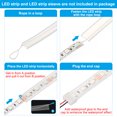 thumbnail image 4 of Uxcell Silicone End Cap Plug Cover, 40pcs IP67 Waterproof with 2 Holes Fit 3528/2835 8mm Wide LED Strip Light, 4 of 5