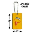 thumbnail image 3 of Sesame Street Big Bird Face Wood Wooden Rectangle Keychain Key Ring, 3 of 5