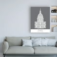 thumbnail image 3 of Trademark Fine Art 'Paris Les Invalides Monochrome' Canvas Art by Fab Funky, 3 of 3