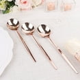 thumbnail image 4 of Balsa Circle 24 Rose Gold 8" Heavy Duty Plastic Spoons Disposable Reception Catering, 4 of 7