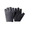 thumbnail image 2 of Guantes de fitness de media punta transpirables con palma antideslizante, muñeca ajustable, contactos reforzados para ciclismo y entrenamiento en gimnasio, unisex, negro, gris, rosa., 2 of 6