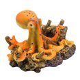 thumbnail image 2 of Estatuas y figuritas Adornos Resina Pulpo amarillo Decoración de pecera Adornos de escritorio de oficina en casa Paisaje Barco Manualidades, 2 of 5