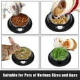 thumbnail image 3 of 2 Pack/ 3 Pack Cat Bowls Non-Slip Stainless Steel Small Cat Food Bowls, Unbreakable Thicken Cat Feeder 7 Oz Cat Dishes Suitable for Indoor Small Pets Removable Rubber Base, Easily Clean Lovely Color, 3 of 7
