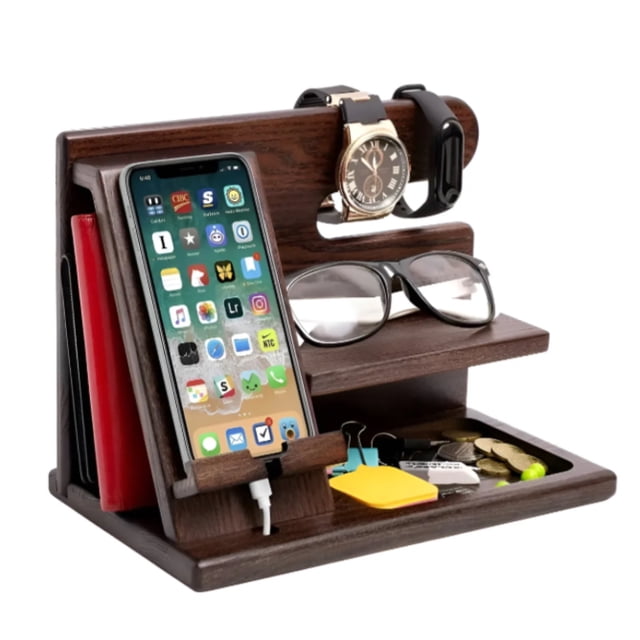 Organizador Buro Regalo Hombre Cartera Celular Reloj Llaves