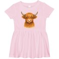 thumbnail image 3 of Inktastic Highland Cow Girls Baby Dress, 3 of 5