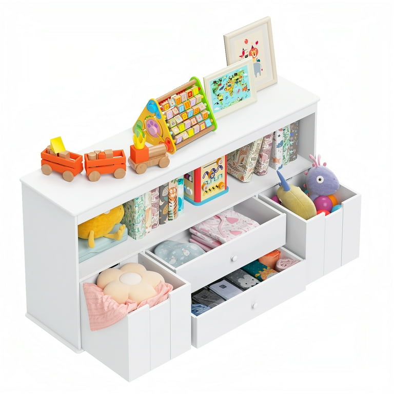 Tall toy storage cabinet discount
