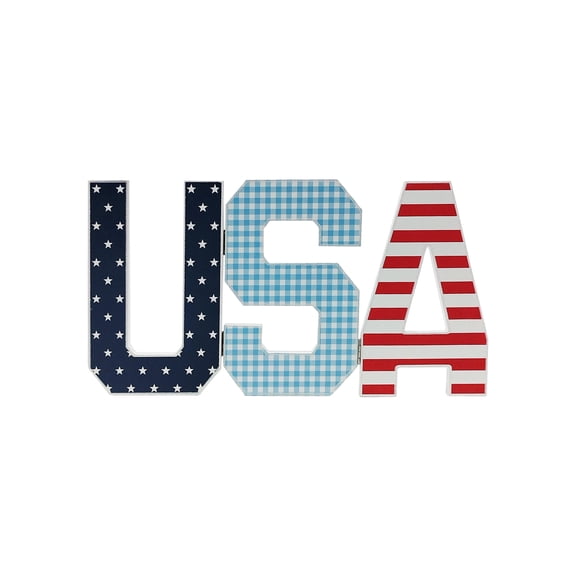 Celebrate It 10" USA Tabletop Decor , Red, White, & Blue Party Supplies and Decorations for Memorial Day, Independence Day