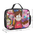 thumbnail image 2 of Gravity Falls Lunch Bags Insulated Soft Lunch Box Reusable Large Capacity Lunch Tote Bag for Office Picnic School, 2 of 8