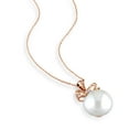 thumbnail image 3 of Everly Women's Cultured Pearl and Diamond 10k Rose Gold Necklace, 3 of 6