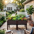 thumbnail image 6 of Plastic Raised Planter Bed, Elevated Box with Legs, for Vegetable Herb Flower Planting, Indoor Outdoor Use on Balcony Fence, 6 of 7