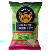 Siete Family Foods Tortilla Chip, Hint of Lime, 5 oz Bag