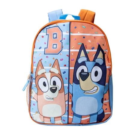 Bluey Bingo Backpack Orange and Blue