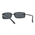 thumbnail image 3 of Rimless Style Sunglasses Unisex Rectangular Shield Fashion Shades UV400 Black, 3 of 4