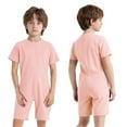 thumbnail image 7 of renvena Adaptive Clothing for Kids Special Needs Autism Sensory Jumpsuit Anti-Strip Romper Bodysuit with Back Zipper Pink 4, 7 of 7