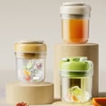 thumbnail image 3 of Vaso y máquina de cubitos de hielo portátil 2 en 1 con pajita, a prueba de fugas, de plástico sin BPA, molde de silicona para bebidas frías, ideal para viajes y actividades al aire libre., 3 of 8