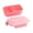 Pink, variant on Microwaveable Bento Lunch Box - 3-Compartment Meal Prep Container, Stackable & Dishwasher Safe Food Storage (Pink)