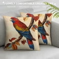 thumbnail image 3 of Orinice Bird Branch Leaves Graphic Decorative Pillow Cover for Home Couch Living Room Bed Sofa 12x12in, 3 of 5